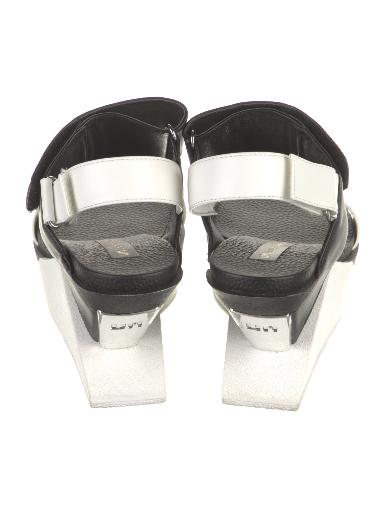 United Nude Leather Colorblock Pattern Slingback Sandals